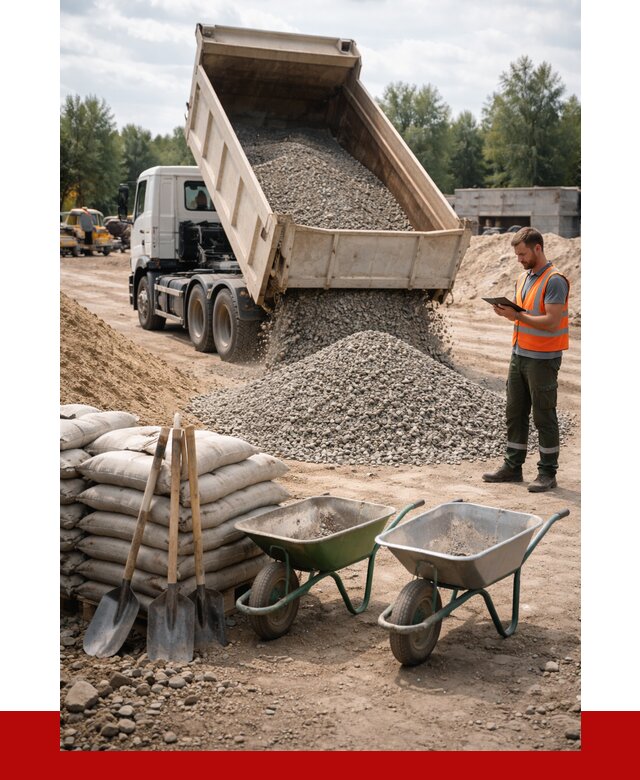 Доставка нерудных материалов в Печоре от 1222 руб. | ПРОНЕРУДПчр