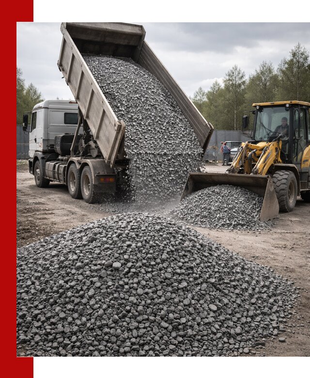 Доставка и продажа щебня гранитного в Печоре