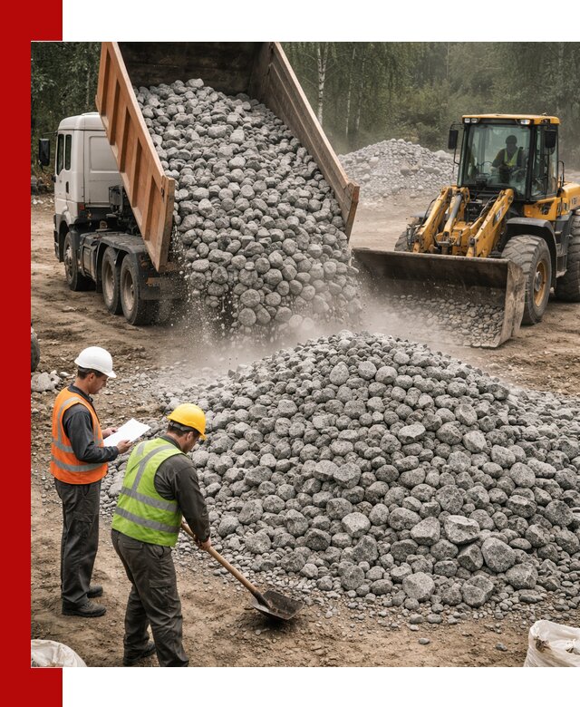 Гранитный щебень фракция 70-150 доставка в Печоре