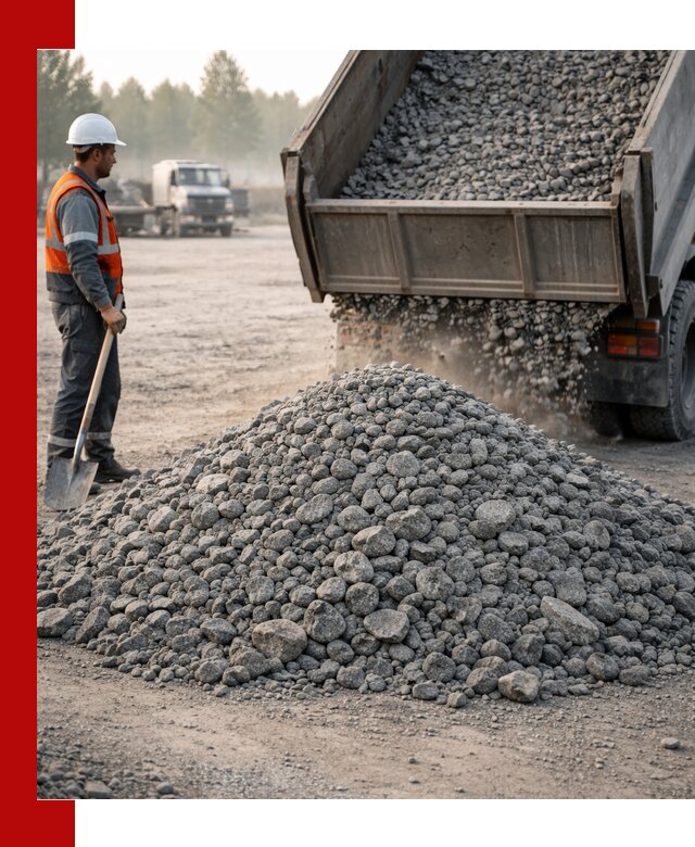 Гранитный щебень фракции 100–201 для строительства в Печоре