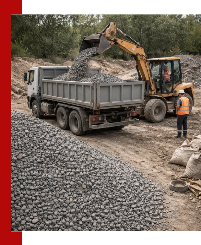 Доставка гравийного щебня в Печоре оптом и в розницу