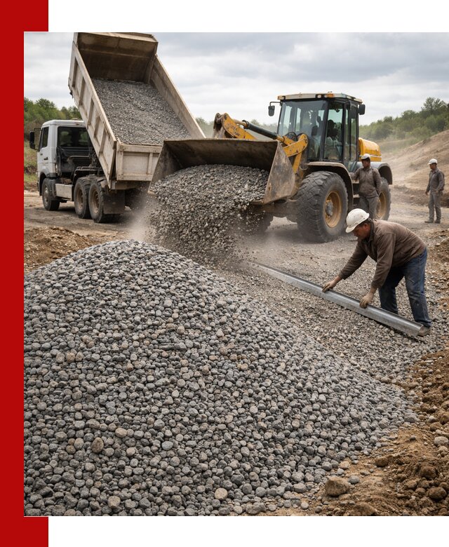 Гравийный щебень фракция 5-20 с доставкой в Печоре
