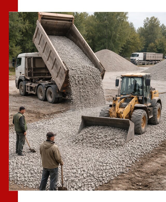 Купить гравийный щебень фракция 20-40 в Печоре с доставкой