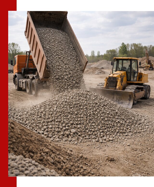 Доставка гравийного щебня фракции 40-70 в Печоре