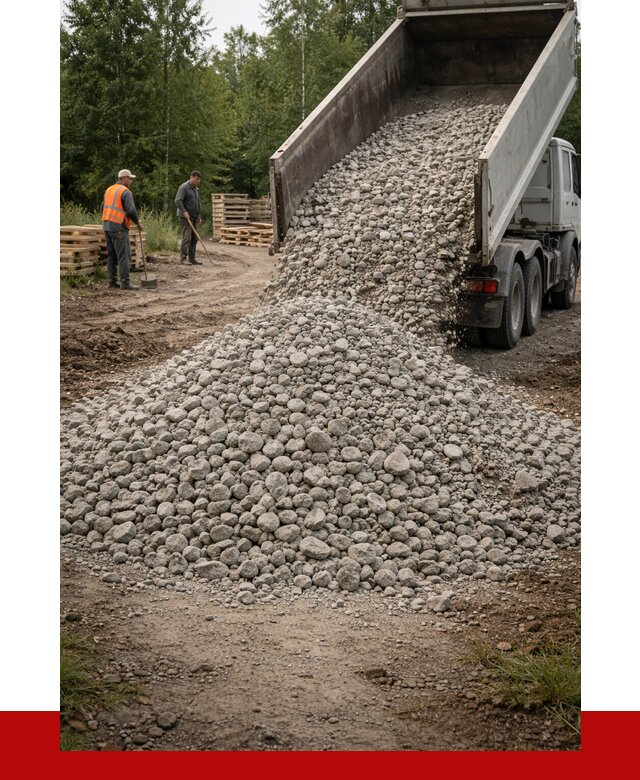 гравийный щебень фракция 70-120 в Печоре от 2495 р. ПРОНЕРУДПчр