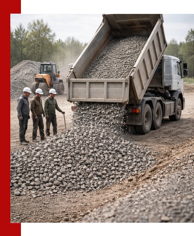 Доставка гравийного щебня фракции 70-120 в Печоре