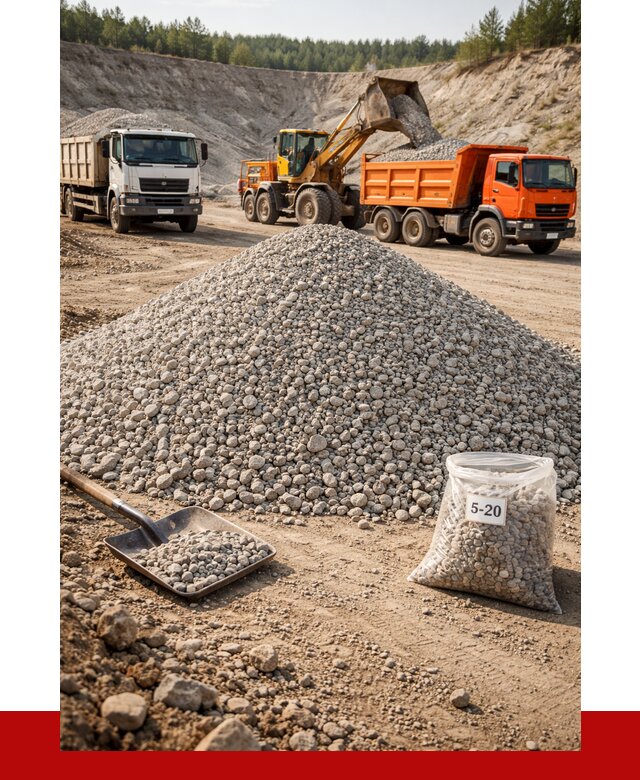 Доломитовый щебень фр. 5-20 в Печоре от 4276 р. | ПРОНЕРУДПчр