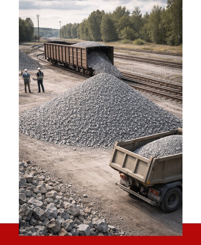 Железнодорожный щебень 20-60 в Печоре от 1731 р. | ПРОНЕРУДПчр