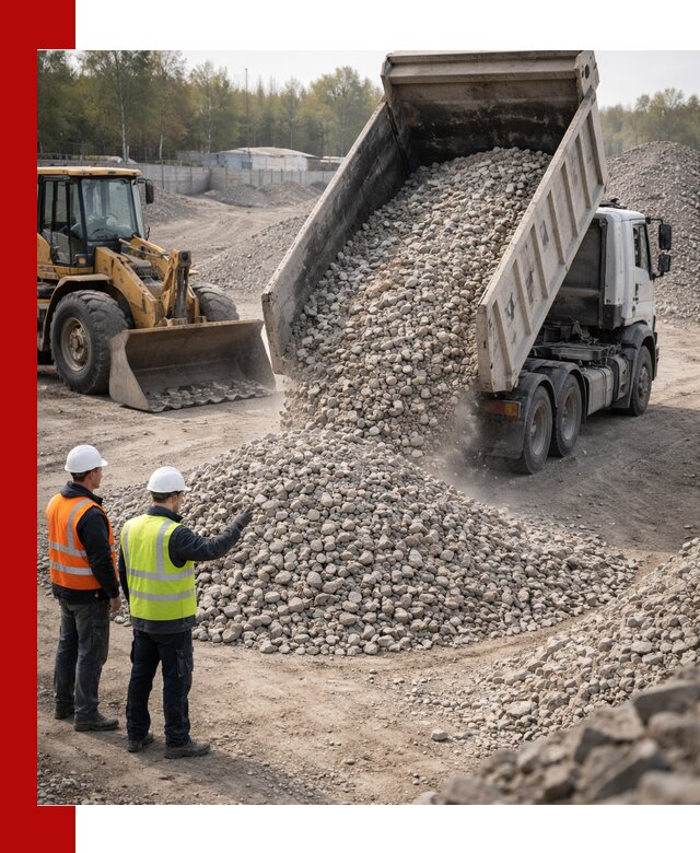 Вторичный щебень фракция 40–70 доставка в Печоре