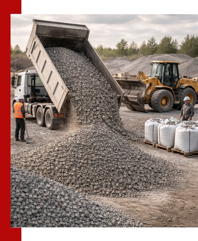 Бетонный щебень фракция 5–20 с доставкой в Печоре