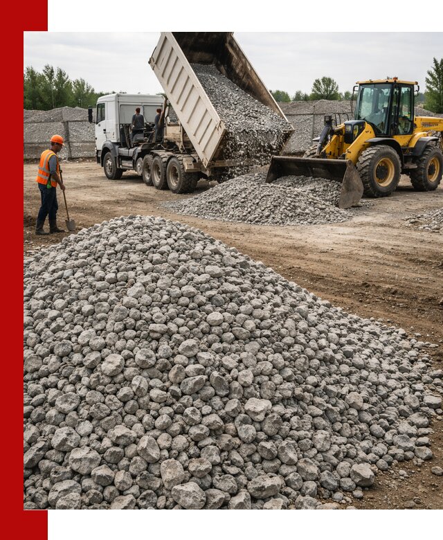 Доставка бетонного щебня фракции 40-70 в Печоре