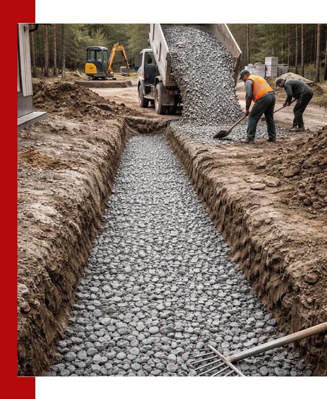 Щебень для дренажа с доставкой в Печоре высокого качества