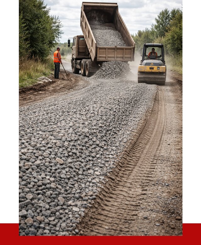 Щебень для отсыпки дороги в Печоре от 2749 р. ПРОНЕРУДПчр
