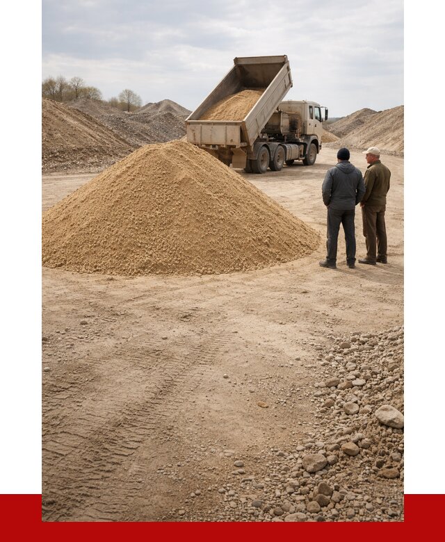 Карьерный песок крупнозернистый в Печоре от 8655 р | ПРОНЕРУДПчр