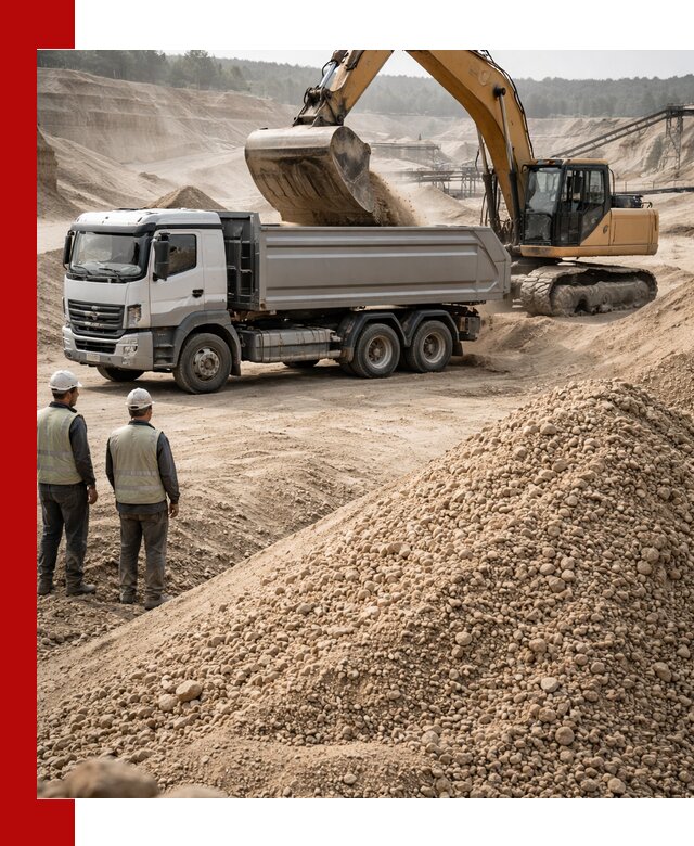 Карьерный крупнозернистый песок с доставкой в Печоре