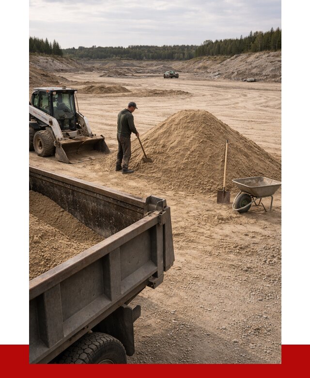 Карьерный песок среднезернистый в Печоре, от 2240 р. ПРОНЕРУДПчр