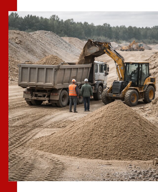 Карьерный среднезернистый песок с доставкой в Печоре