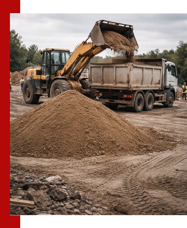 Доставка речного песка навалом в Печоре быстро и выгодно