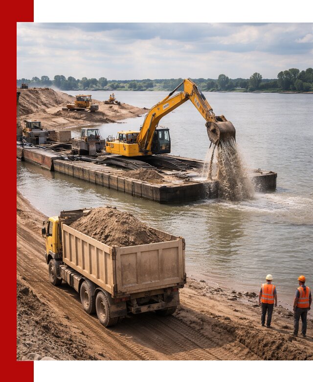 Намывной песок с доставкой в Печоре оптом и в розницу