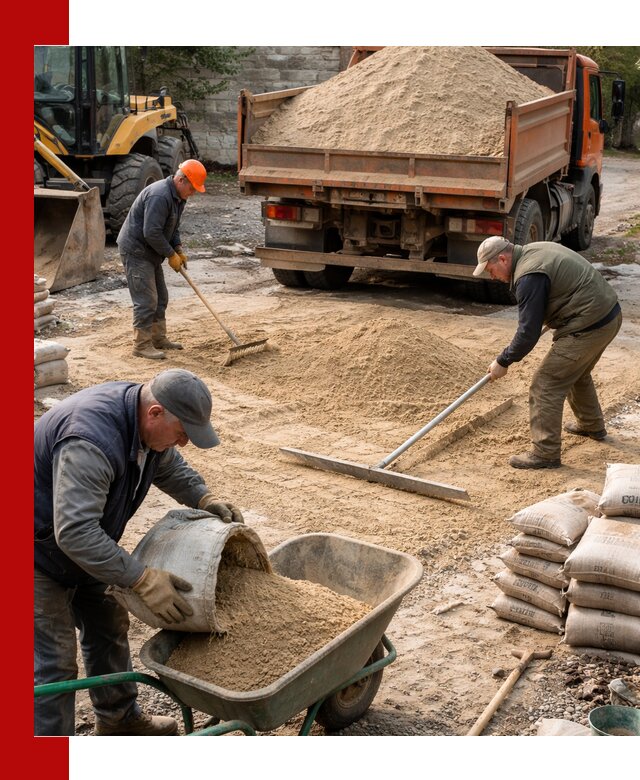 Поставка песка для стяжки в Печоре с быстрой доставкой