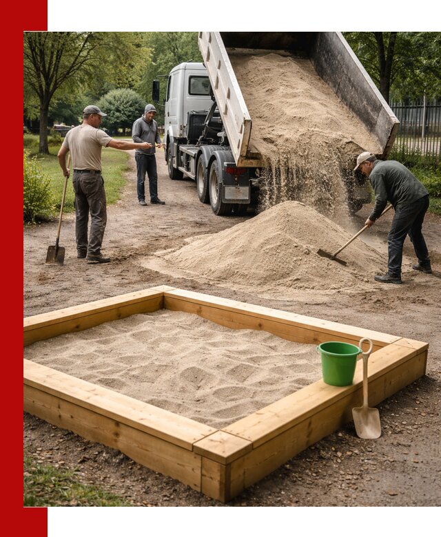 Песок для песочницы с доставкой в Печоре недорого и чистый