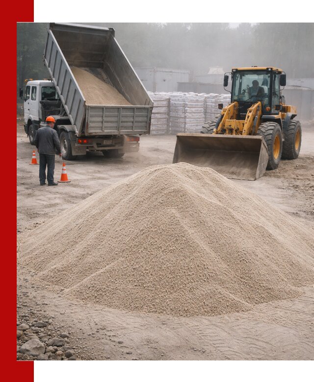 Кварцевый песок фракция 0–8 для стройработ в Печоре