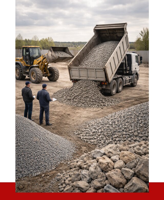 Гравий и камень с доставкой в Печоре от 4276 р. - ПРОНЕРУДПчр