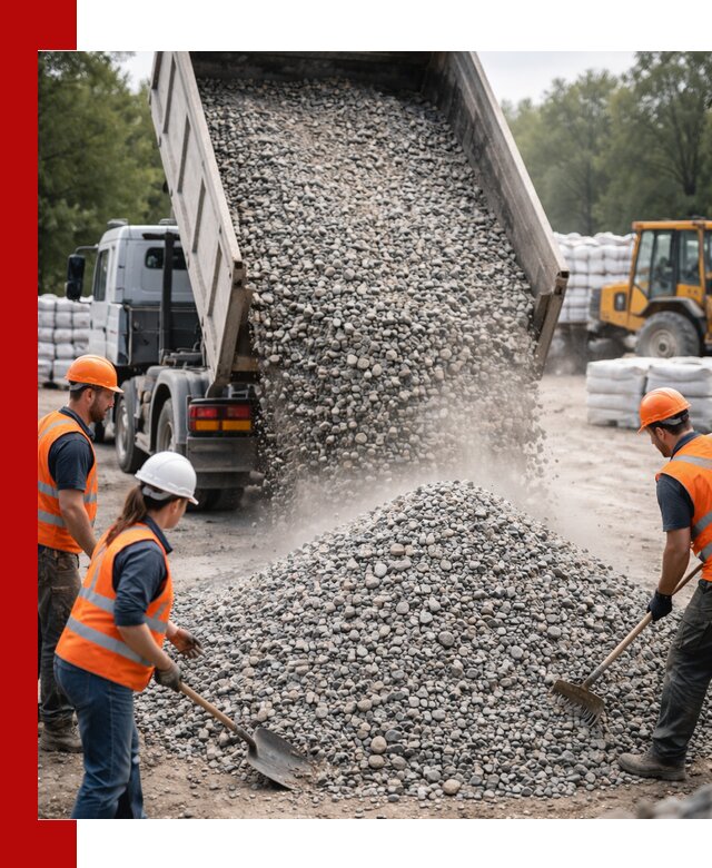 Доставка гравия и камня в Печоре оптом и в розницу