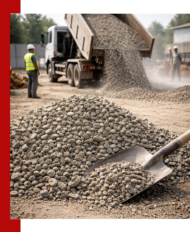 Доставка гравия фракции 20-40 в Печоре с самосвалами