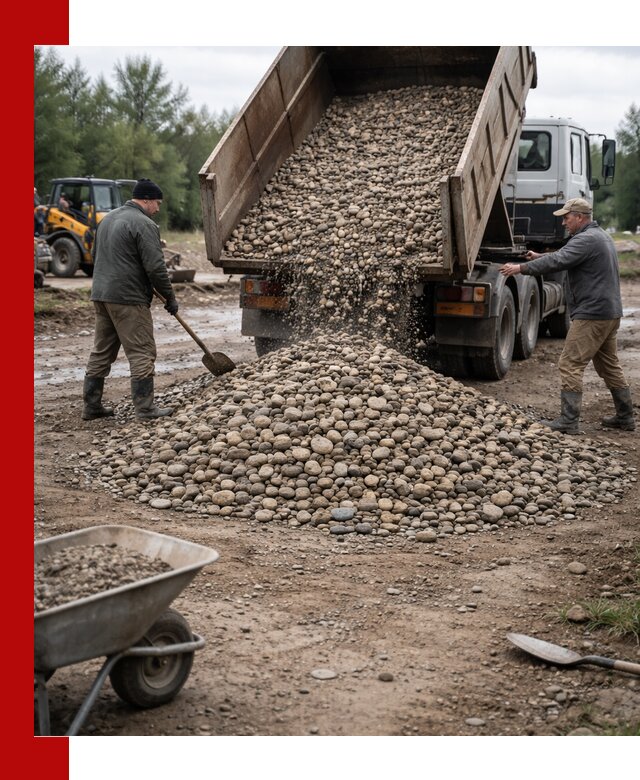 Доставка гальки речной оптом и в розницу в Печоре