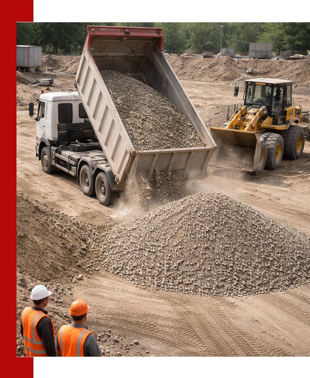 Щебень с песком (ЩГПС С2) с доставкой в Печоре