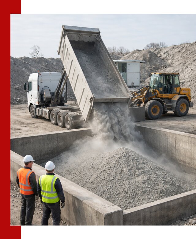 Доставка цемента навалом в Печоре крупными партиями