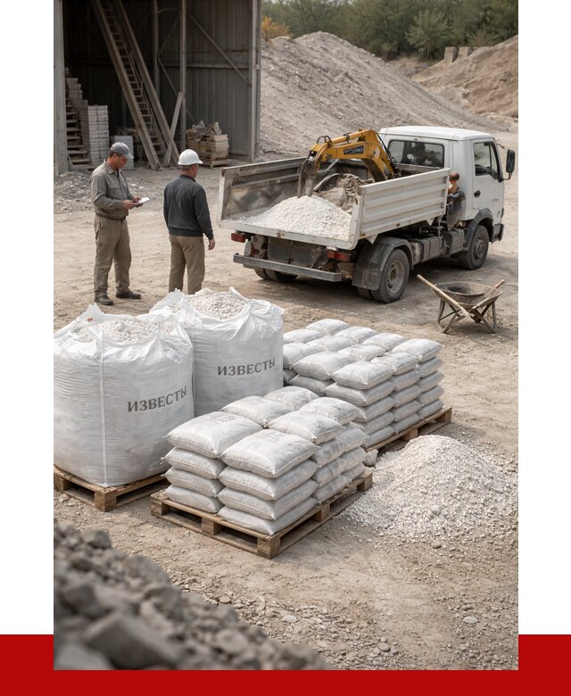 Известь строительная в Печоре с доставкой от 4276 р. | ПРОНЕРУДПчр