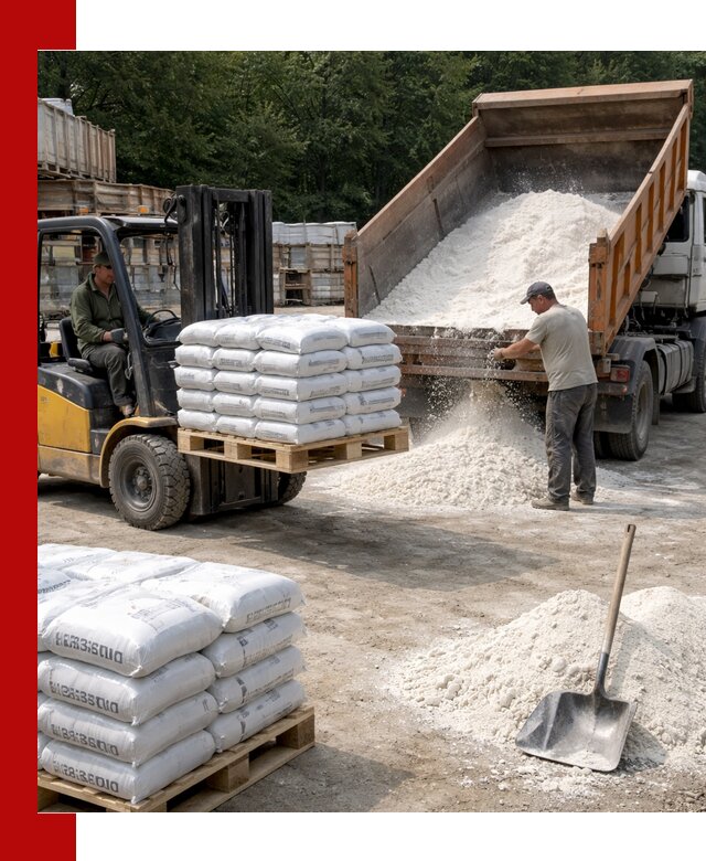 Доставка строительной извести оптом и в розницу в Печоре