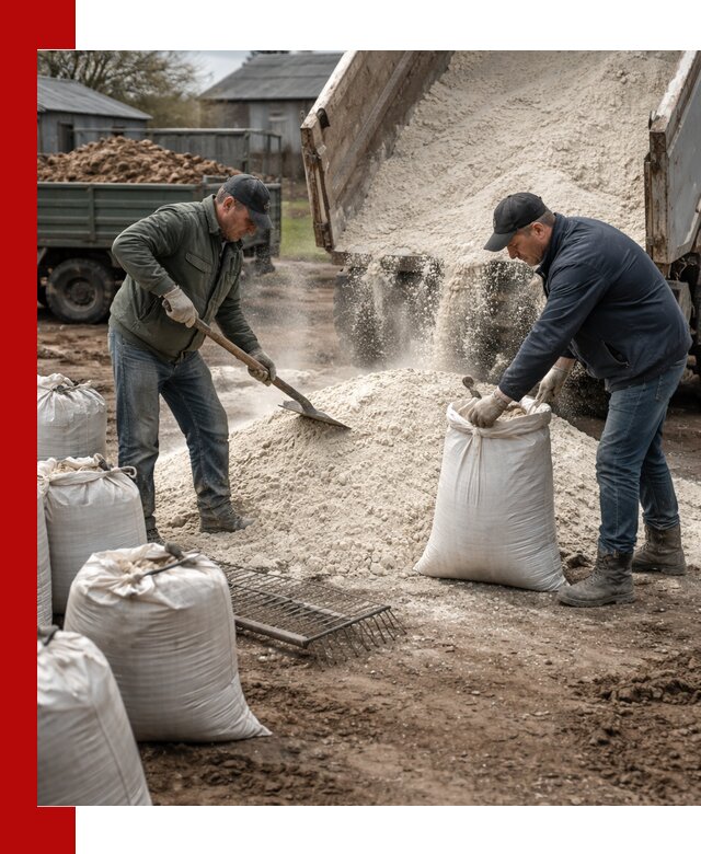 Доставка извести пушонки в Печоре оптом и мелким оптом