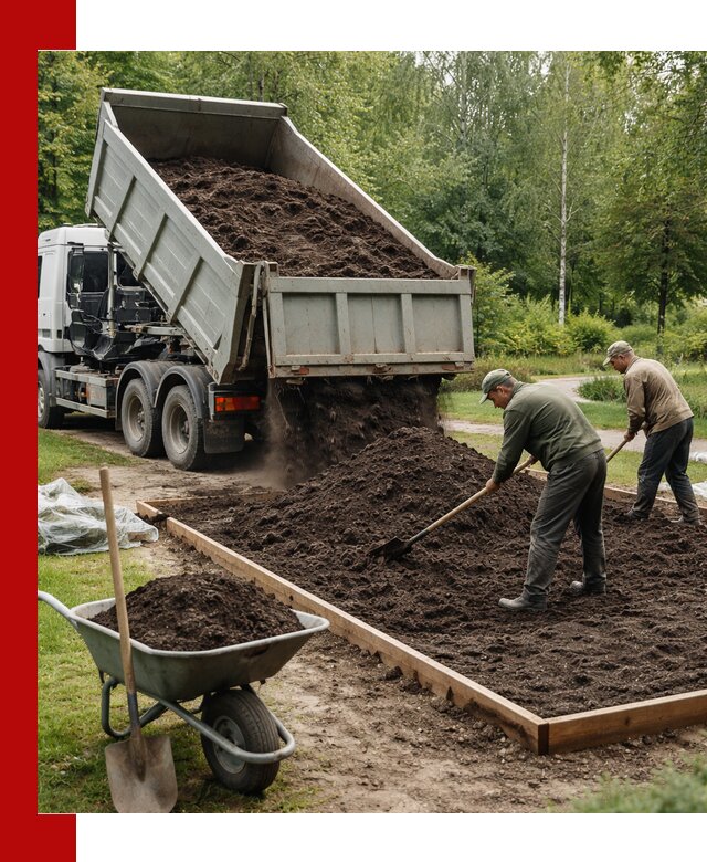 Доставка грунта для озеленения и благоустройства в Печоре