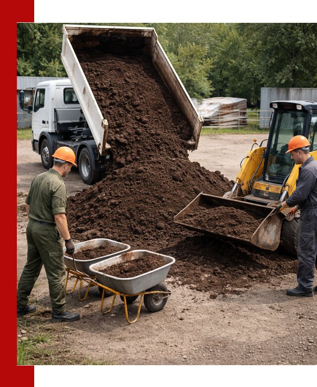 Доставка торфо-земляной смеси в Печоре для огорода и ландшафта