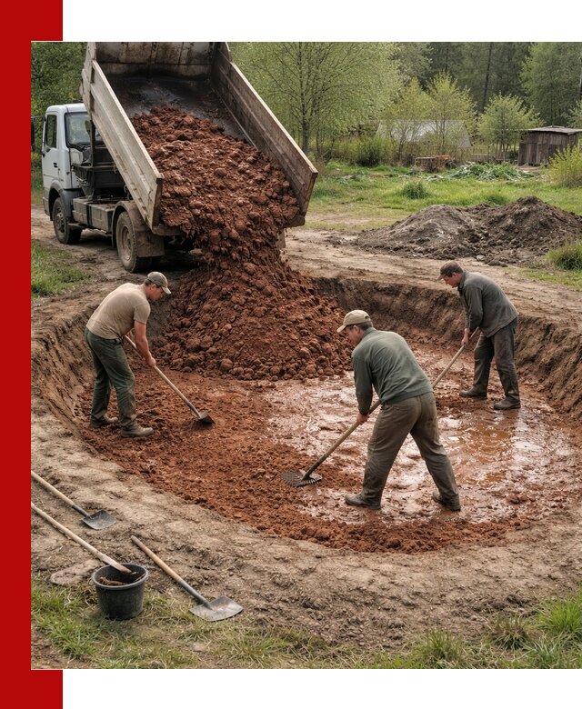 Купить качественную глину для пруда в Печоре