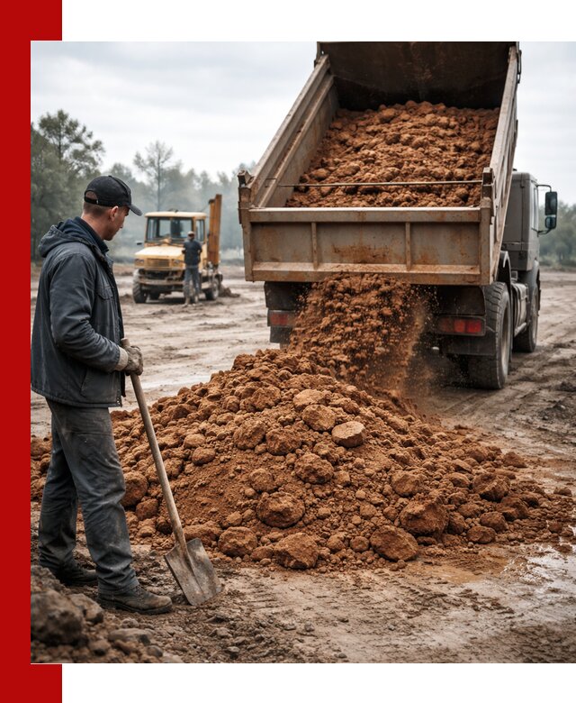 Глина для засыпки в Печоре с доставкой самосвалами