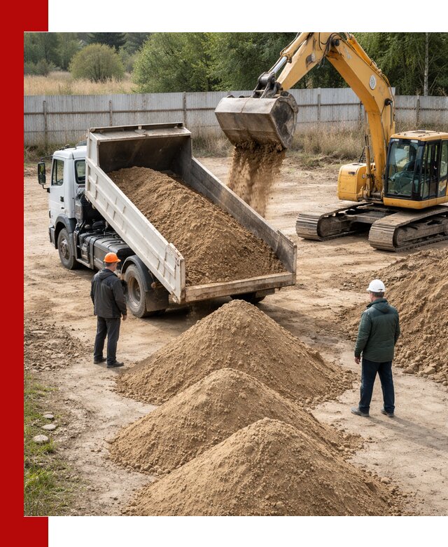 Доставка супеси вагонными и автопартиями в Печоре