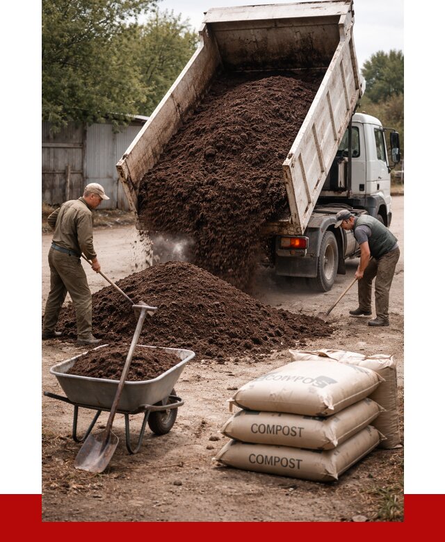 Купить компост в Печоре от 4276 р. за куб с доставкой | ПРОНЕРУДПчр
