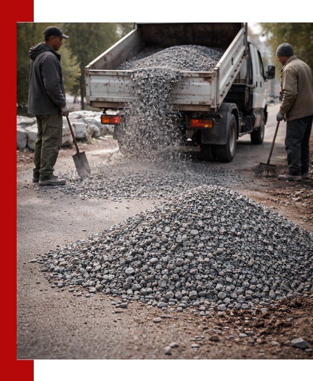 Гранитная крошка для посыпки дорог и тротуаров в Печоре