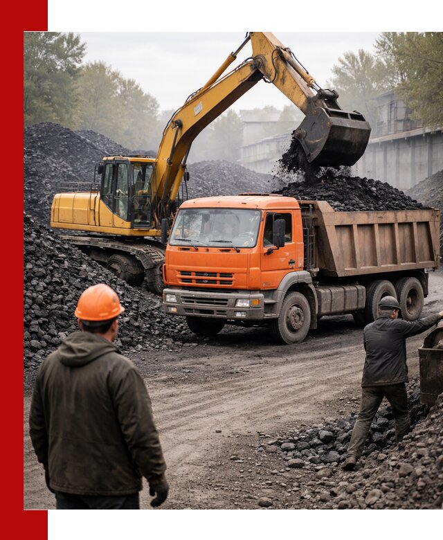 Доставка угля автотранспортом в Печоре быстро и выгодно