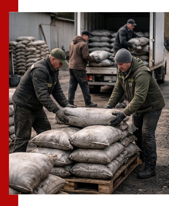Доставка угля в мешках по выгодным ценам в Печоре