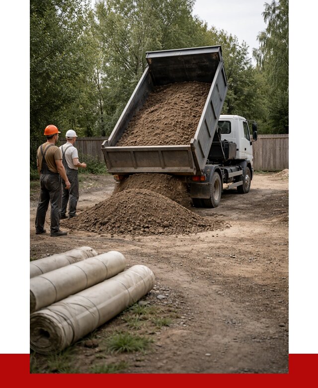 Доставка сыпучих материалов самосвалом в Печору от 4276 р. | ПРОНЕРУДПчр