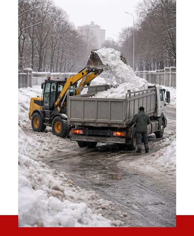 Вывоз снега с погрузкой в Печоре от 3564 р. ПРОНЕРУДПчр