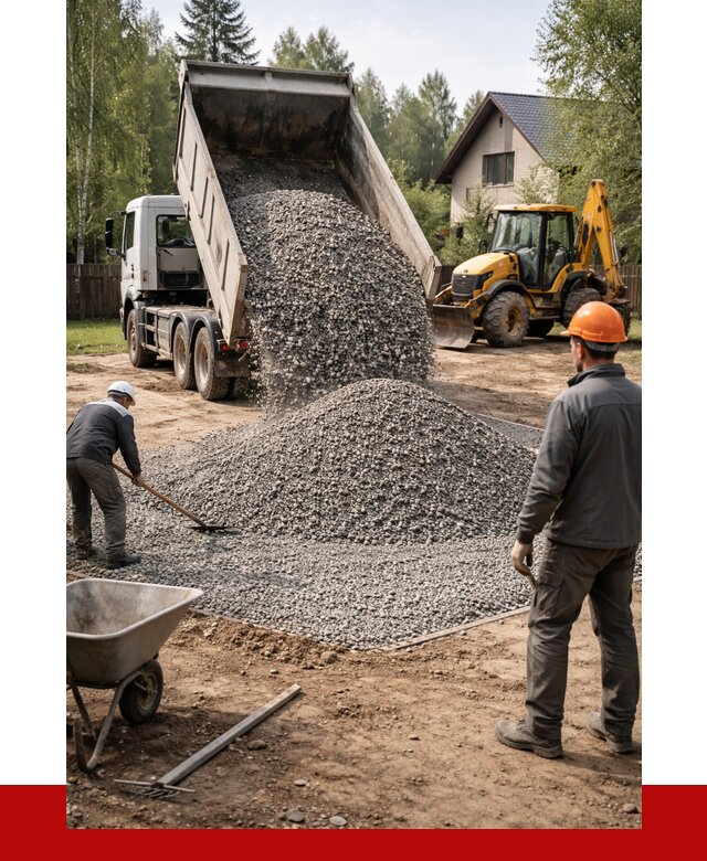 Отсыпка участка щебнем в Печоре от 6618 р. ПРОНЕРУДПчр