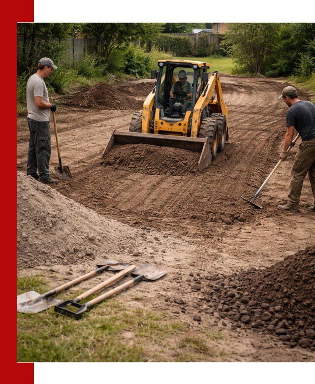 Планировка участка грунтом с вывозом и доставкой в Печоре