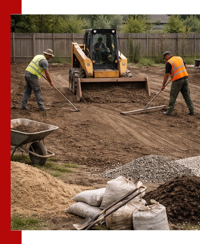 Выравнивание участка под строительство и благоустройство в Печоре