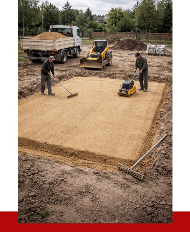 Устройство песчаной подушки в Печоре от 4582 р. ПРОНЕРУДПчр